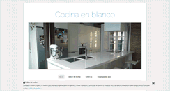 Desktop Screenshot of cocinaenblanco.com