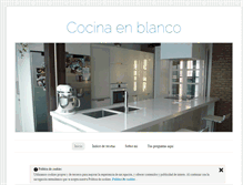 Tablet Screenshot of cocinaenblanco.com